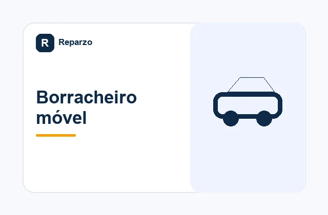 Ilustração editorial do serviço de borracheiro móvel