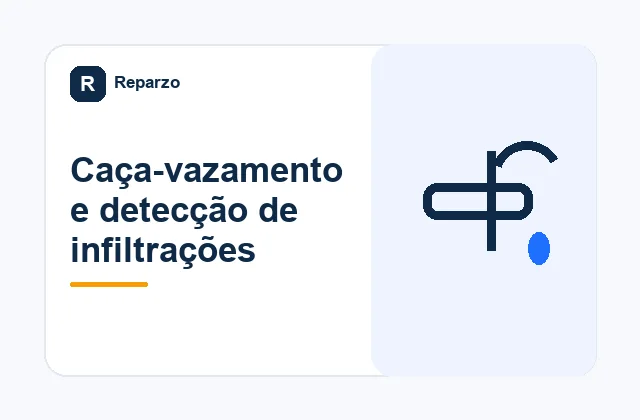 Ilustração editorial do serviço de caça-vazamento e detecção de infiltrações