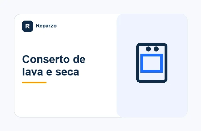 Ilustração editorial do serviço de conserto de lava e seca