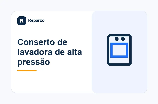 Ilustração editorial do serviço de conserto de lavadora de alta pressão