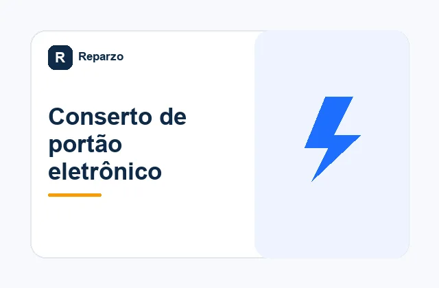 Ilustração editorial do serviço de conserto de portão eletrônico