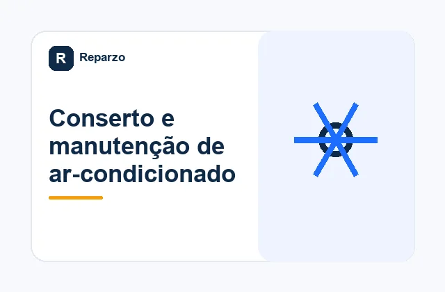 Ilustração editorial do serviço de conserto e manutenção de ar-condicionado