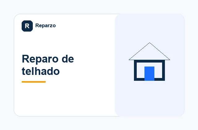 Ilustração editorial do serviço de reparo de telhado